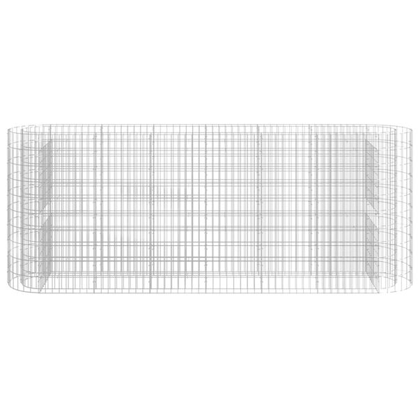 vidaXL Visoka greda gabion pocinkano železo 260x50x100 cm