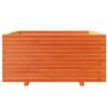 vidaXL Vrtno cvetlično korito vo&scaron;čeno 100x100x49,5 cm trdna borovina