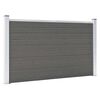 vidaXL Vrtna ograja WPC 180x105 cm siva