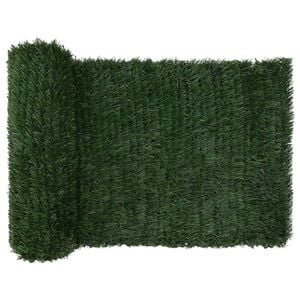 vidaXL Um գլխավոր шива Temno zelena 1 x 4 m PVC in jeklo