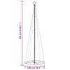 vidaXL Novoletna jelka stožec 310 pisanih LED lučk 100x300 cm