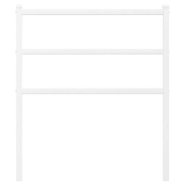 vidaXL Kovinsko nadomestno vzglavje belo 75 cm