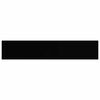 vidaXL Stenska polica visok sijaj črna 120x23,5x3,8 cm MDF