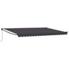 vidaXL Vlečna tenda Antracit 4 x 2 m 100% poliester in aluminij
