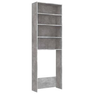 vidaXL Omara za pralni stroj betonsko siva 64x24x190 cm