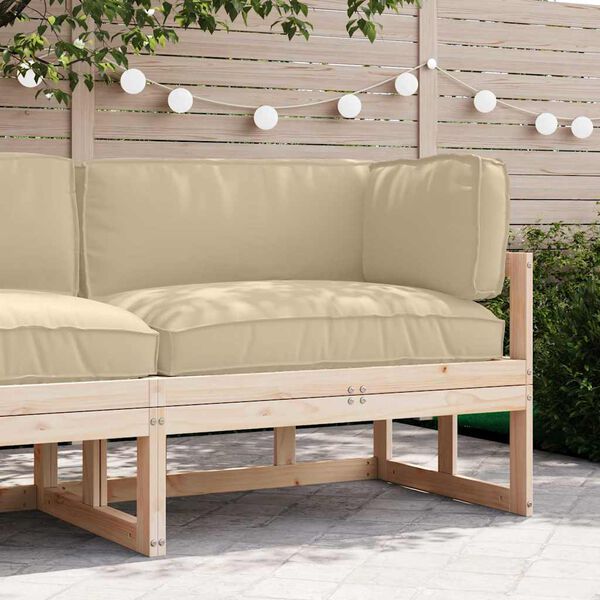 vidaXL Set blazin za palete 3 pcs Bež Oxford tkanina