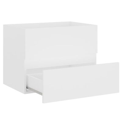 vidaXL Omarica za umivalnik bela 60x38,5x45 cm iverna plošča
