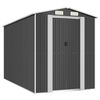 vidaXL Vrtna lopa antracitna 192x357x223 cm pocinkano jeklo