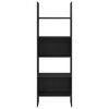 vidaXL Knjigovni omar Črni hrast 60 x 35 x 180 cm Konstruiran les
