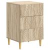 vidaXL Nočna omarica Sonoma hrast 43 x 39,5 x 66,5 cm Inženirski les
