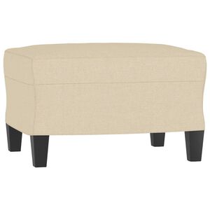 vidaXL Stolček za noge krem 60x50x41 cm blago