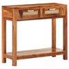 vidaXL Konzolna mizica 86x30x76 cm trden predelan les