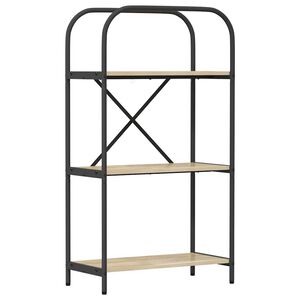 vidaXL Knjižna polica 3 nivojev 60 x 30 x 109 cm Inženirski les