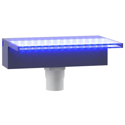 vidaXL Slap za bazen z RGB LED lučmi akril 30 cm