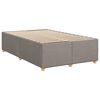 vidaXL Box spring postelja z vzmetnico taupe 120x200 cm blago