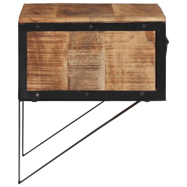 vidaXL Nočna omarica 40x35x40 cm trden mangov les