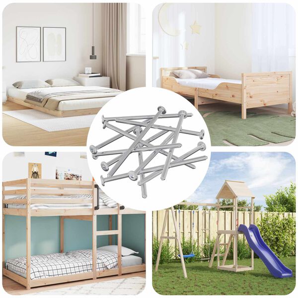 vidaXL Pohi&scaron;tveni vijaki 800 pcs srebrna Jeklo