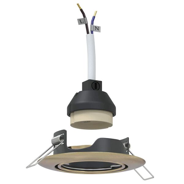 vidaXL Reflektor 24 pcs Medenina 9 x 9 x 2.5 cm Kovina