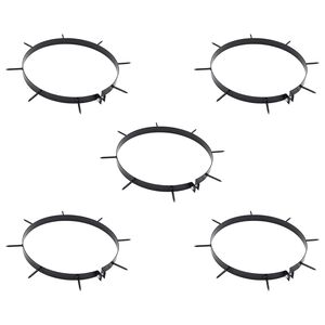 vidaXL Prizma za travo z konicami 5 pcs &Oslash; 30 cm Jeklo