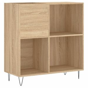 vidaXL Omarica za gramofonske plo&scaron;če hrast sonoma 84,5x38x89 cm les