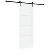 vidaXL Drsna vrata ORKDAL 78 x 211 cm Inženirski les Bela in črna