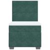 vidaXL Box spring postelja z vzmetnico temno zelena 80x200 cm žamet