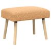 vidaXL klop Enobarvno Bež 60 x 40 x 45 cm Boucl&eacute;