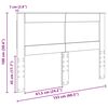 vidaXL Vzglavje z vzglavjem Sonoma hrast 150 cm Konstruiran les