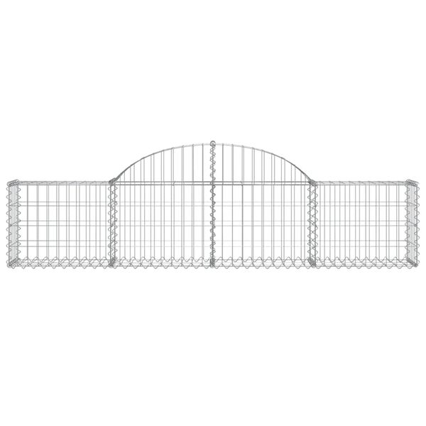 vidaXL Obokane gabion košare 30 kosov 200x30x40/60 cm pocinkano železo