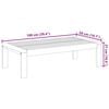 vidaXL Vrtna miza 100x50x27 cm trden akacijev les