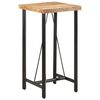vidaXL Barska miza 55x55x107 cm trden mangov les in železo