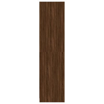 vidaXL Garderobna omara rjavi hrast 100x50x200 cm inženirski les
