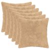 vidaXL Prevleka za blazino 6 kos HEERLEN Krem 40 x 40 cm