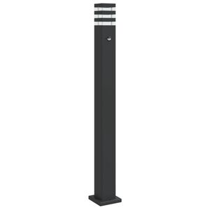 vidaXL Zunanja talna svetilka s senzorjem črna 110 cm aluminij