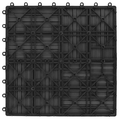vidaXL Talne plošče 22 kosov 30x30 cm 2 m² WPC sive