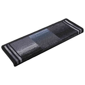 vidaXL Samolepilne preproge za stopnice 5 kosov 65x21x4cm črne in sive