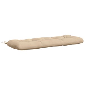 vidaXL Blazina za klop VIANEN 100% poliester Krem 100 x 40 x 12 cm