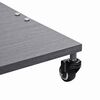 vidaXL Podstavek za senčnik Temno siva lesena površina