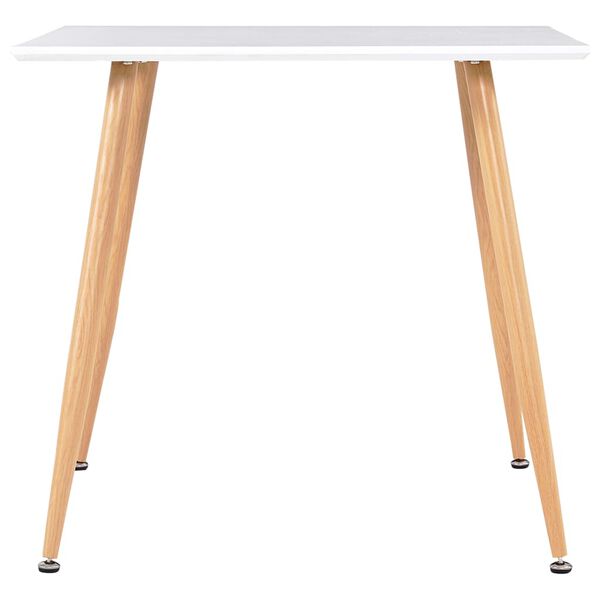 vidaXL Jedilna garnitura 3-delna iz blaga rumena