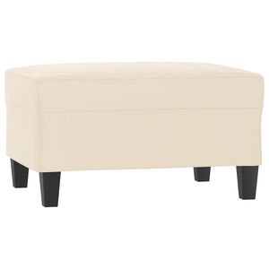 vidaXL Stolček za noge bež 70x55x41 cm tkanina iz mikrovlaken