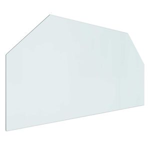 vidaXL Steklena plo&scaron;ča za kamin Transparentno 100 x 50 cm Steklo