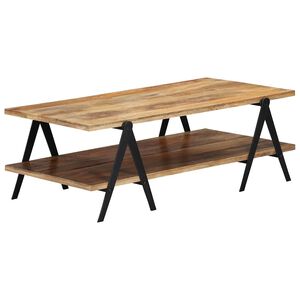 vidaXL Klubska mizica 115x60x40 cm trden mangov les