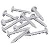 vidaXL Leseni vijaki 12 kos Srebrna M4 x 25 mm Jeklo