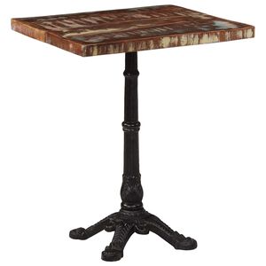vidaXL Bistro miza 60x60x76 cm trden predelan les
