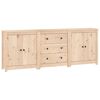 vidaXL Komoda 210x35x80 cm trdna borovina