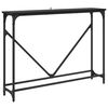 vidaXL Konzolna miza Črna Orehovina 102 x 23 x 75 cm Konstruiran les
