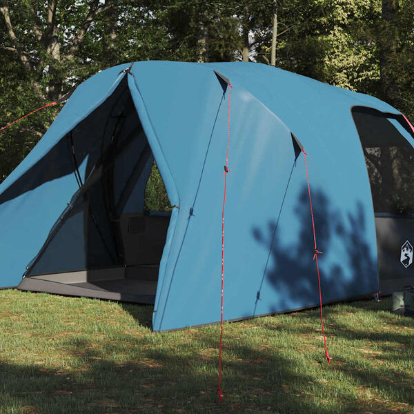 vidaXL &Scaron;otor z dome s streho s shranjevanjem Modra 500 x 314 x 206 cm