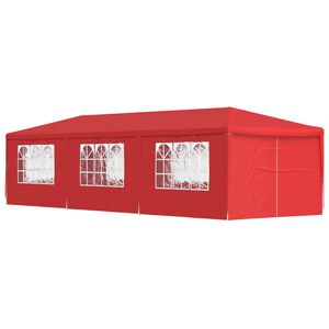 vidaXL Zabavni &scaron;otor 900 x 300 x 255 cm Rdeča PE in jeklo