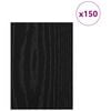 vidaXL Dekorativni paneli 150 pcs Črni hrast 15 x 21 x 0.3 cm