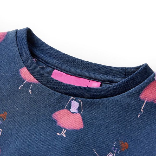 Otroška obleka mornarsko modra 140